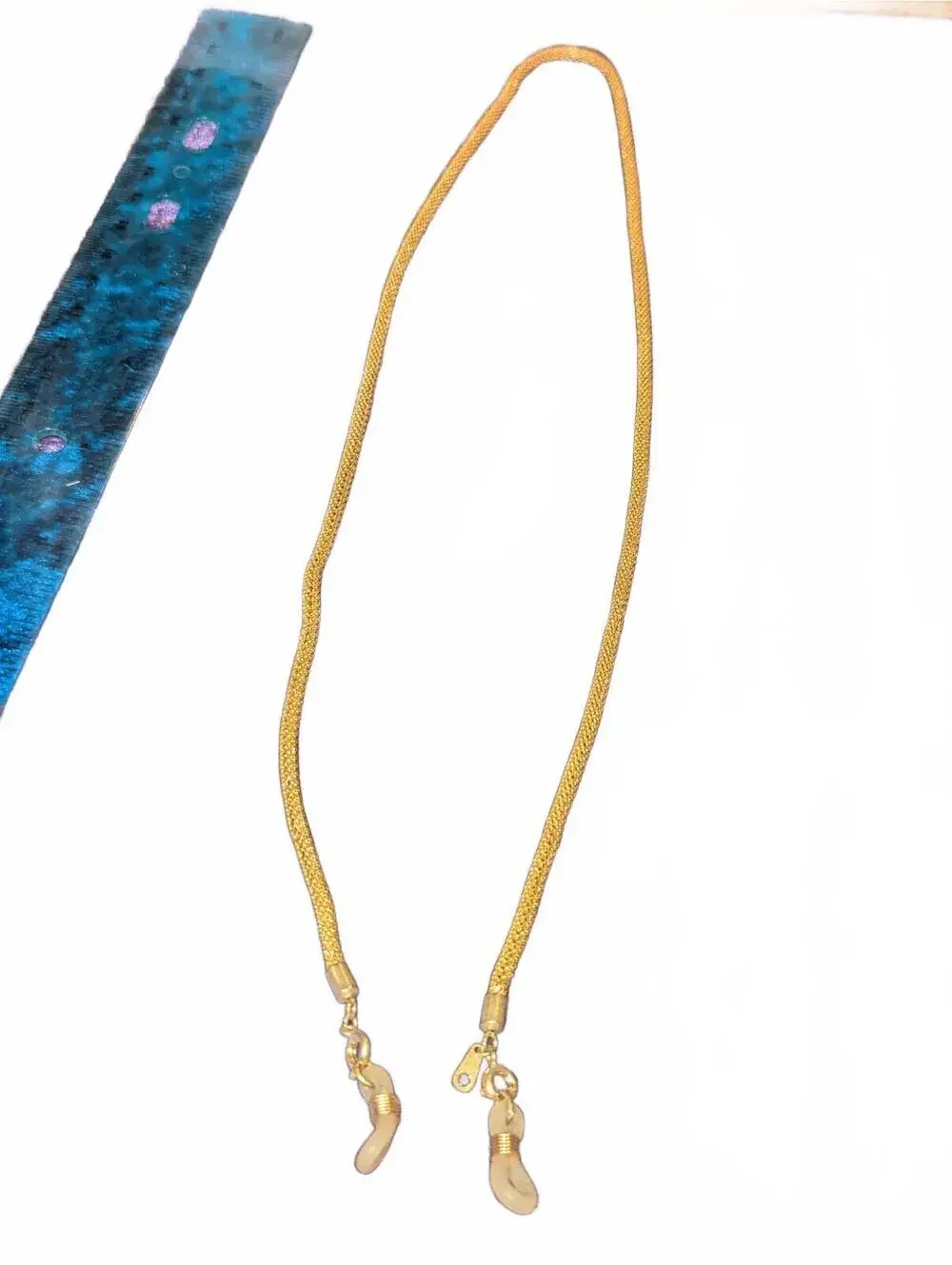 Gold-Tone Braided Eyeglass Retainer Cord Necklace